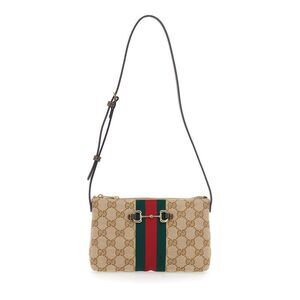 Gucci Women New Horsebit Mini Bag Original Gg Raw